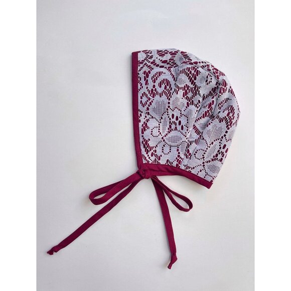 Sweet as April Lace and Floral Bonnet 18-24 - Picture 5 of 8